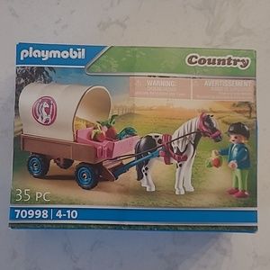Playmobil horse and wagon